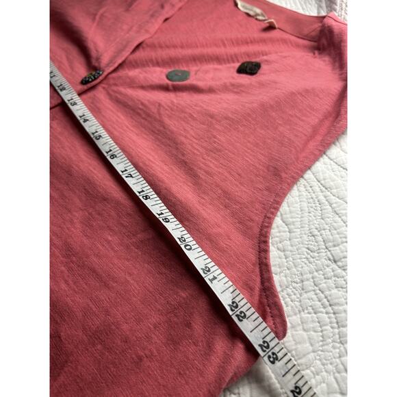 Soft Surroundings Sleeveless Cotton Tank Top Sz 1X Pink Delia Boho Art To Wear - Picture 4 of 6